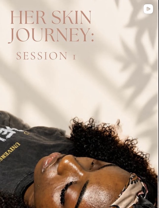 A Serenosi Skin client enjoying a facial treatment